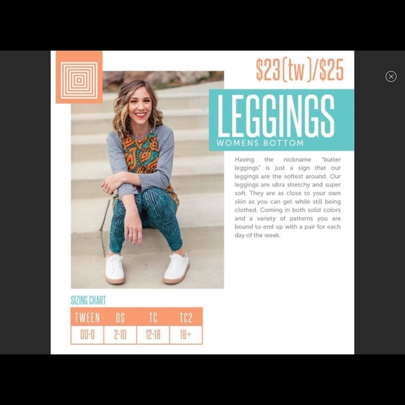 OS Floral & Arrow Red/Black LuLaRoe Leggings - NWOT - Picture 2 of 5